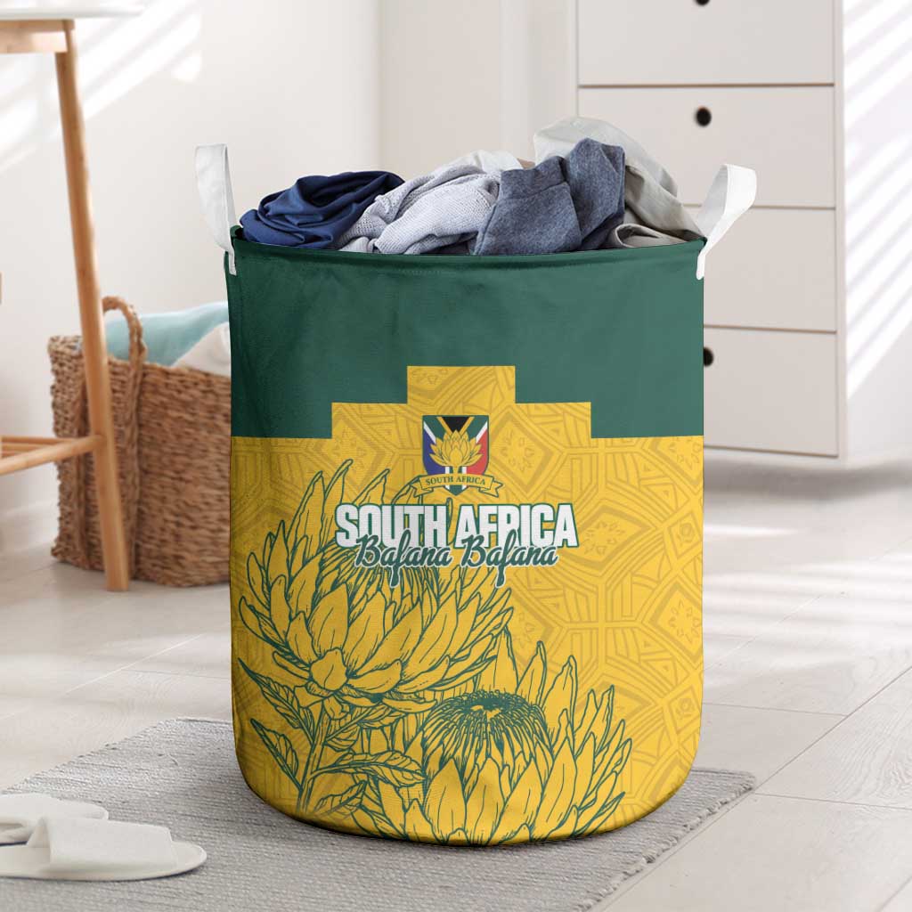 Custom South Africa Soccer Laundry Basket From Protea Roots We Rise - Wonder Print Shop