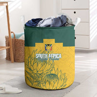 Custom South Africa Soccer Laundry Basket From Protea Roots We Rise - Wonder Print Shop