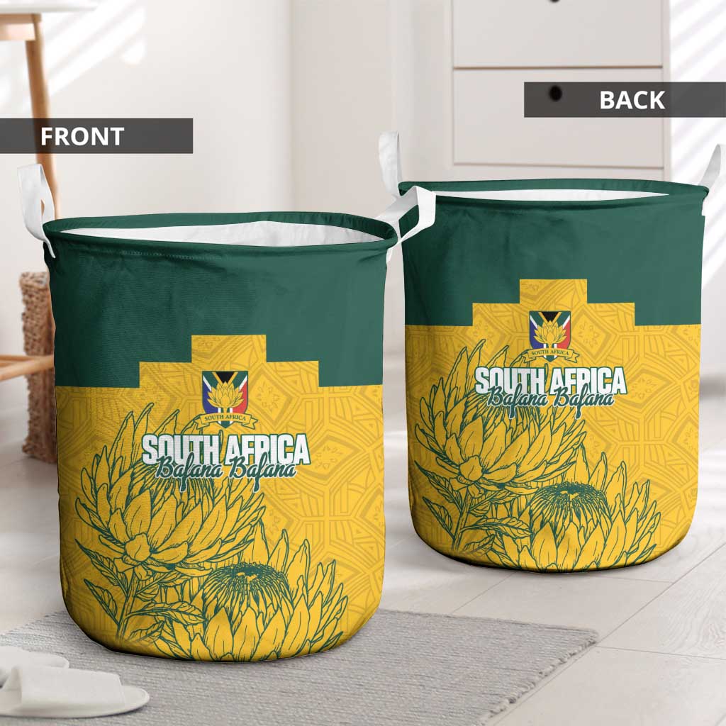 Custom South Africa Soccer Laundry Basket From Protea Roots We Rise - Wonder Print Shop