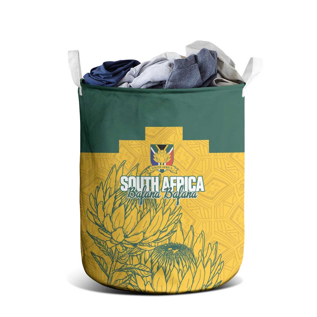 Custom South Africa Soccer Laundry Basket From Protea Roots We Rise - Wonder Print Shop