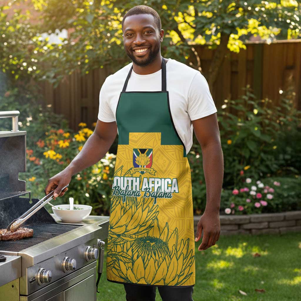 Custom South Africa Soccer Apron From Protea Roots We Rise - Wonder Print Shop