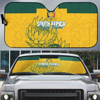 Custom South Africa Soccer Auto Sun Shade From Protea Roots We Rise - Wonder Print Shop