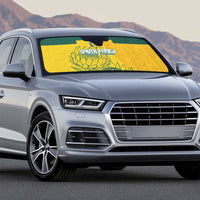 Custom South Africa Soccer Auto Sun Shade From Protea Roots We Rise - Wonder Print Shop