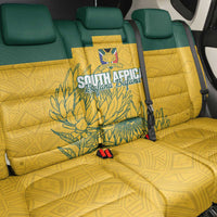 Custom South Africa Soccer Back Car Seat Cover From Protea Roots We Rise - Wonder Print Shop