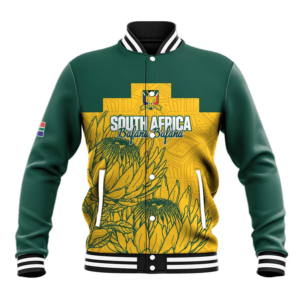 Custom South Africa Soccer Baseball Jacket From Protea Roots We Rise - Wonder Print Shop