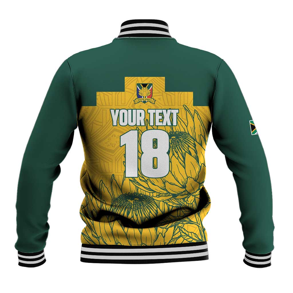 Custom South Africa Soccer Baseball Jacket From Protea Roots We Rise - Wonder Print Shop