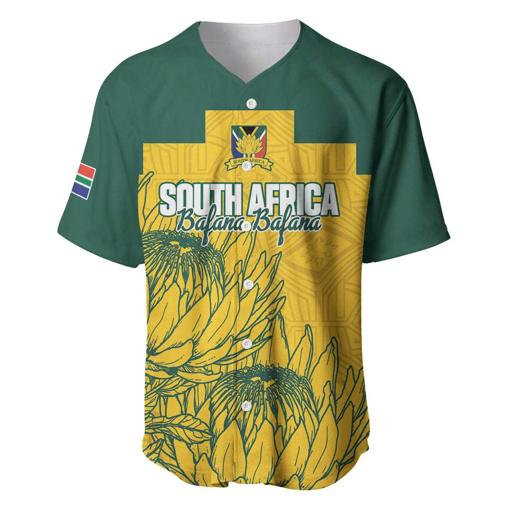 Custom South Africa Soccer Baseball Jersey From Protea Roots We Rise - Wonder Print Shop