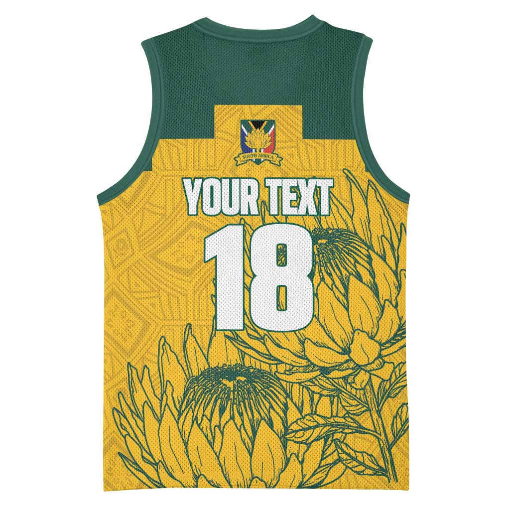 Custom South Africa Soccer Basketball Jersey From Protea Roots We Rise - Wonder Print Shop