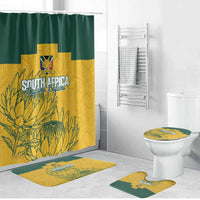 Custom South Africa Soccer Bathroom Set From Protea Roots We Rise - Wonder Print Shop
