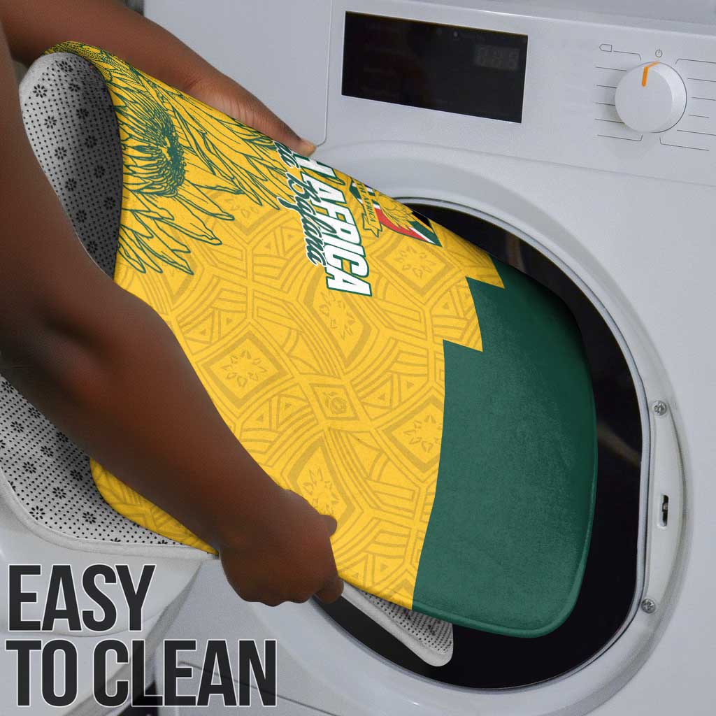 Custom South Africa Soccer Bathroom Set From Protea Roots We Rise - Wonder Print Shop