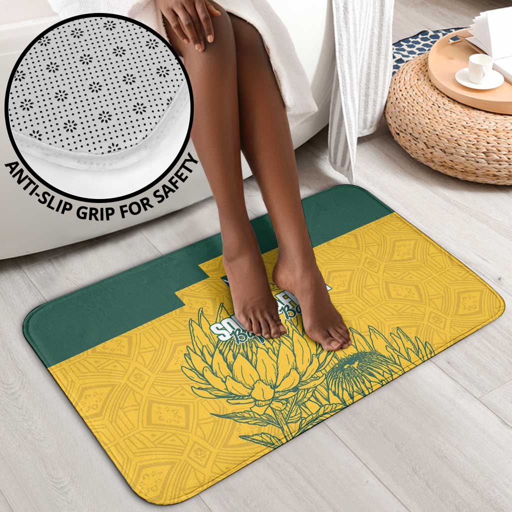 Custom South Africa Soccer Bathroom Set From Protea Roots We Rise - Wonder Print Shop