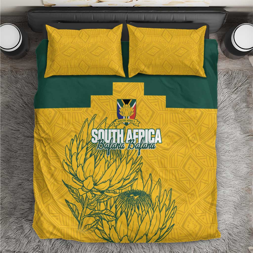 Custom South Africa Soccer Bedding Set From Protea Roots We Rise - Wonder Print Shop