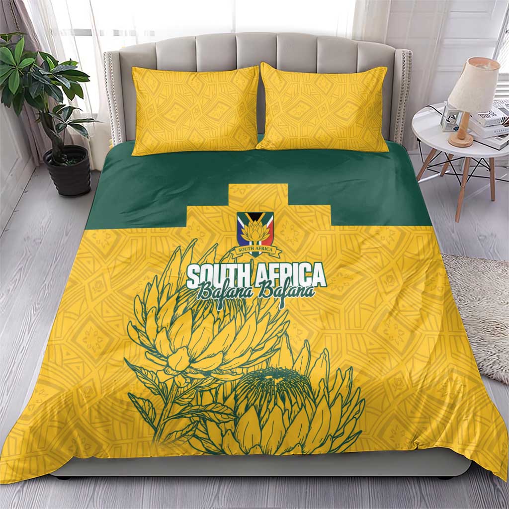 Custom South Africa Soccer Bedding Set From Protea Roots We Rise - Wonder Print Shop