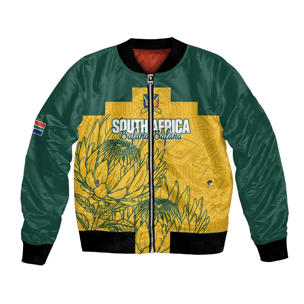 Custom South Africa Soccer Bomber Jacket From Protea Roots We Rise - Wonder Print Shop