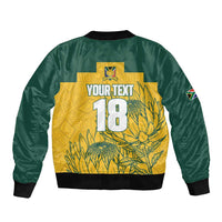Custom South Africa Soccer Bomber Jacket From Protea Roots We Rise - Wonder Print Shop