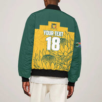 Custom South Africa Soccer Bomber Jacket From Protea Roots We Rise - Wonder Print Shop