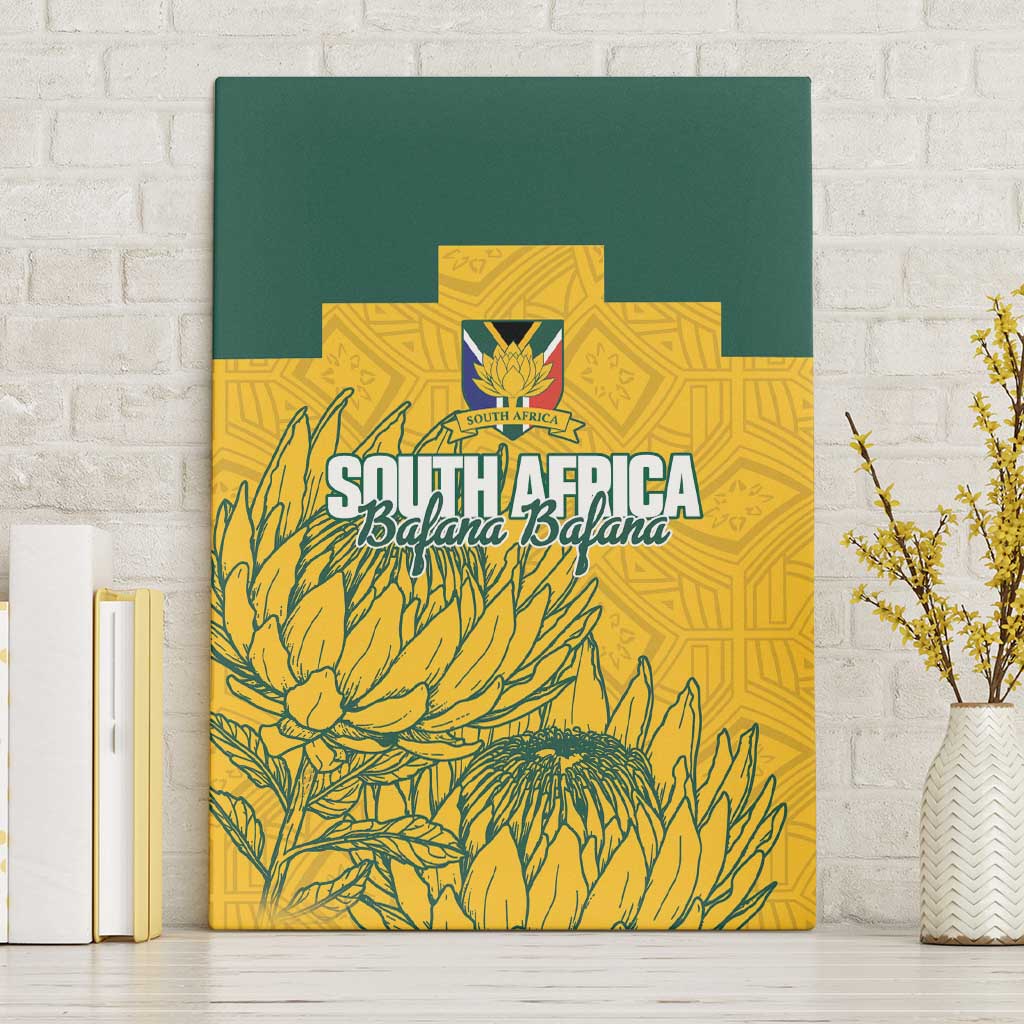 Custom South Africa Soccer Canvas Wall Art From Protea Roots We Rise - Wonder Print Shop