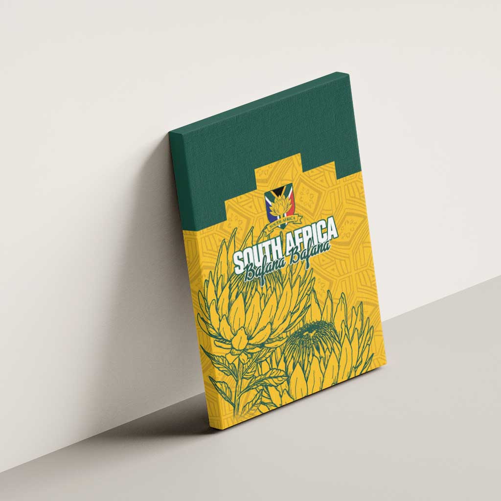 Custom South Africa Soccer Canvas Wall Art From Protea Roots We Rise - Wonder Print Shop