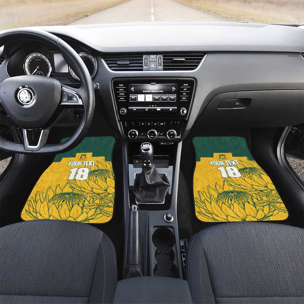 Custom South Africa Soccer Car Mats From Protea Roots We Rise - Wonder Print Shop