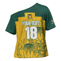 Custom South Africa Soccer Cross Shoulder Shirt From Protea Roots We Rise - Wonder Print Shop
