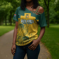 Custom South Africa Soccer Cross Shoulder Shirt From Protea Roots We Rise - Wonder Print Shop