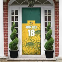Custom South Africa Soccer Door Cover From Protea Roots We Rise - Wonder Print Shop