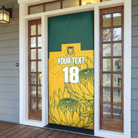 Custom South Africa Soccer Door Cover From Protea Roots We Rise - Wonder Print Shop