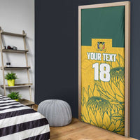 Custom South Africa Soccer Door Cover From Protea Roots We Rise - Wonder Print Shop