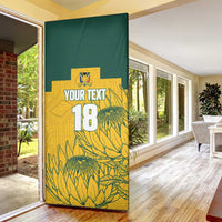 Custom South Africa Soccer Door Cover From Protea Roots We Rise - Wonder Print Shop