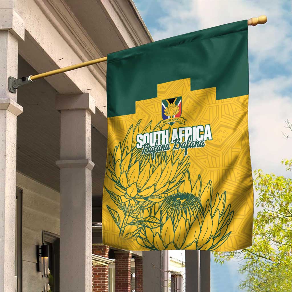 Custom South Africa Soccer Garden Flag From Protea Roots We Rise - Wonder Print Shop