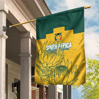 Custom South Africa Soccer Garden Flag From Protea Roots We Rise - Wonder Print Shop