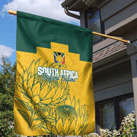 Custom South Africa Soccer Garden Flag From Protea Roots We Rise - Wonder Print Shop