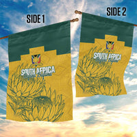 Custom South Africa Soccer Garden Flag From Protea Roots We Rise - Wonder Print Shop