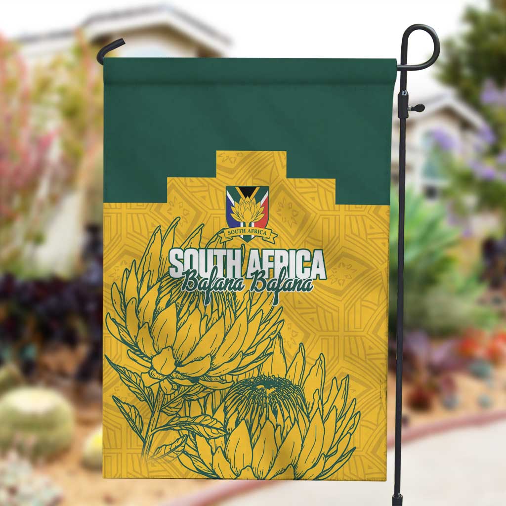 Custom South Africa Soccer Garden Flag From Protea Roots We Rise - Wonder Print Shop