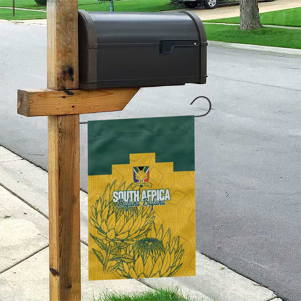 Custom South Africa Soccer Garden Flag From Protea Roots We Rise - Wonder Print Shop