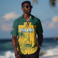 Custom South Africa Soccer Hawaiian Shirt From Protea Roots We Rise - Wonder Print Shop