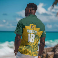 Custom South Africa Soccer Hawaiian Shirt From Protea Roots We Rise - Wonder Print Shop