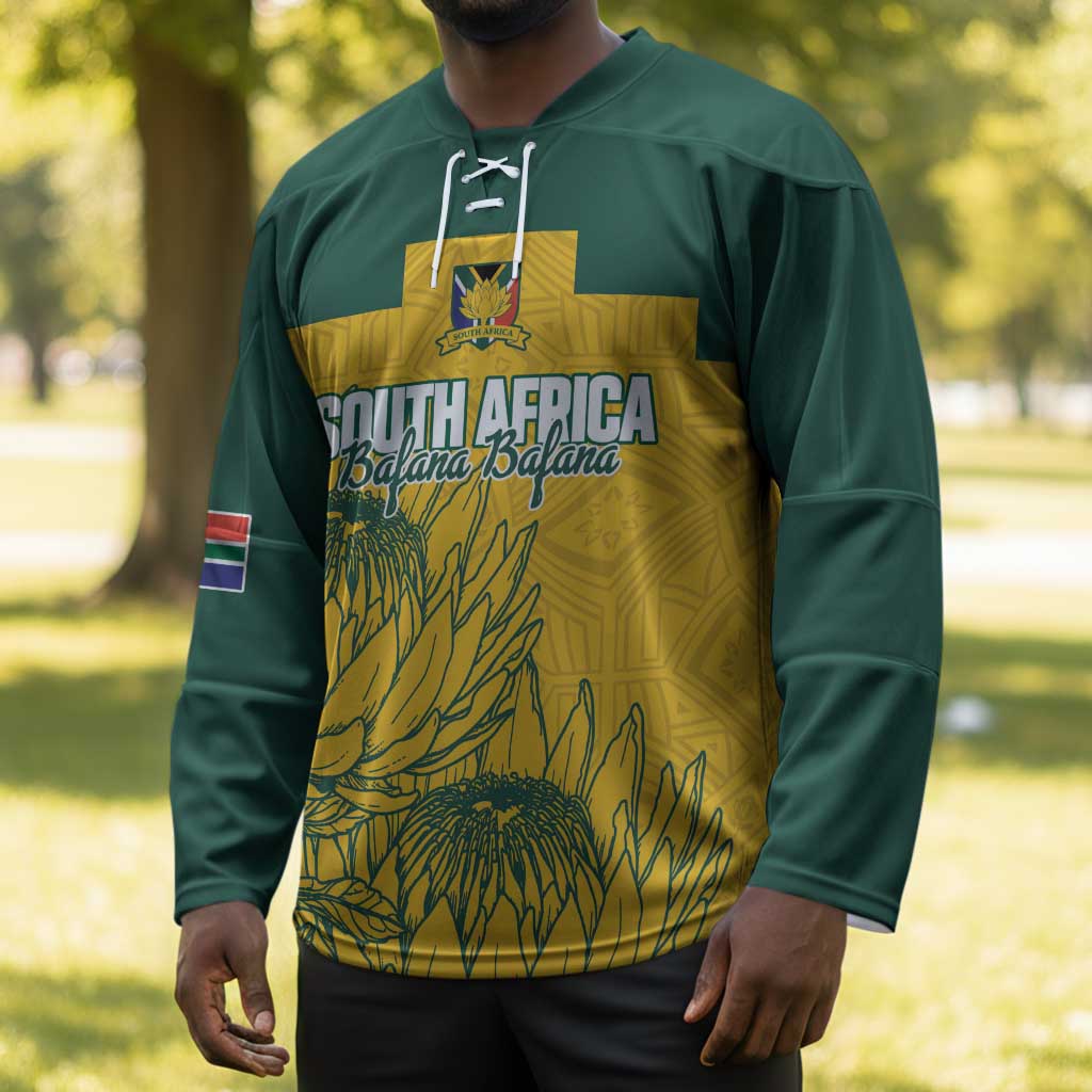 Custom South Africa Soccer Hockey Jersey From Protea Roots We Rise - Wonder Print Shop