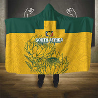 Custom South Africa Soccer Hooded Blanket From Protea Roots We Rise - Wonder Print Shop