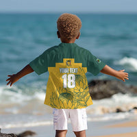 Custom South Africa Soccer Kid Hawaiian Shirt From Protea Roots We Rise - Wonder Print Shop