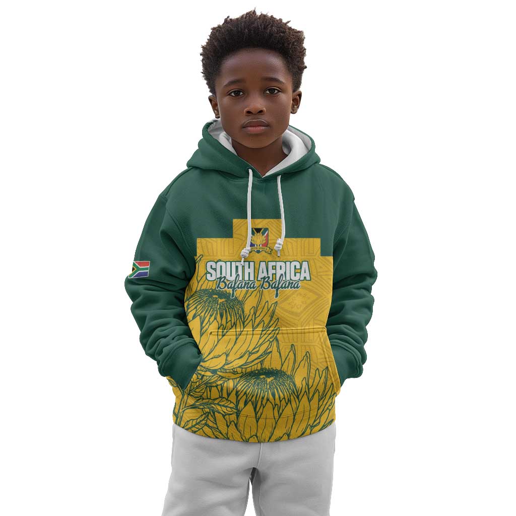 Custom South Africa Soccer Kid Hoodie From Protea Roots We Rise - Wonder Print Shop