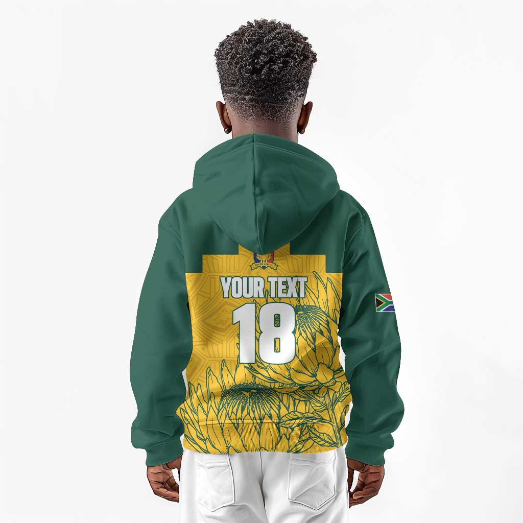 Custom South Africa Soccer Kid Hoodie From Protea Roots We Rise - Wonder Print Shop