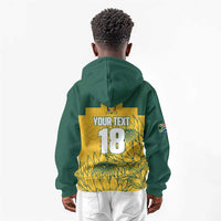 Custom South Africa Soccer Kid Hoodie From Protea Roots We Rise - Wonder Print Shop