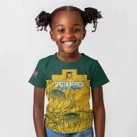Custom South Africa Soccer Kid T shirt From Protea Roots We Rise - Wonder Print Shop