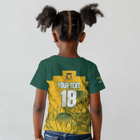 Custom South Africa Soccer Kid T shirt From Protea Roots We Rise - Wonder Print Shop