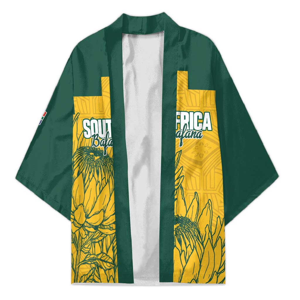 Custom South Africa Soccer Kimono From Protea Roots We Rise - Wonder Print Shop