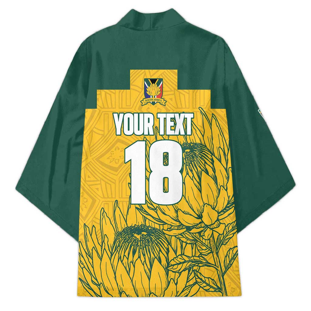 Custom South Africa Soccer Kimono From Protea Roots We Rise - Wonder Print Shop