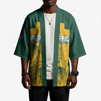 Custom South Africa Soccer Kimono From Protea Roots We Rise - Wonder Print Shop