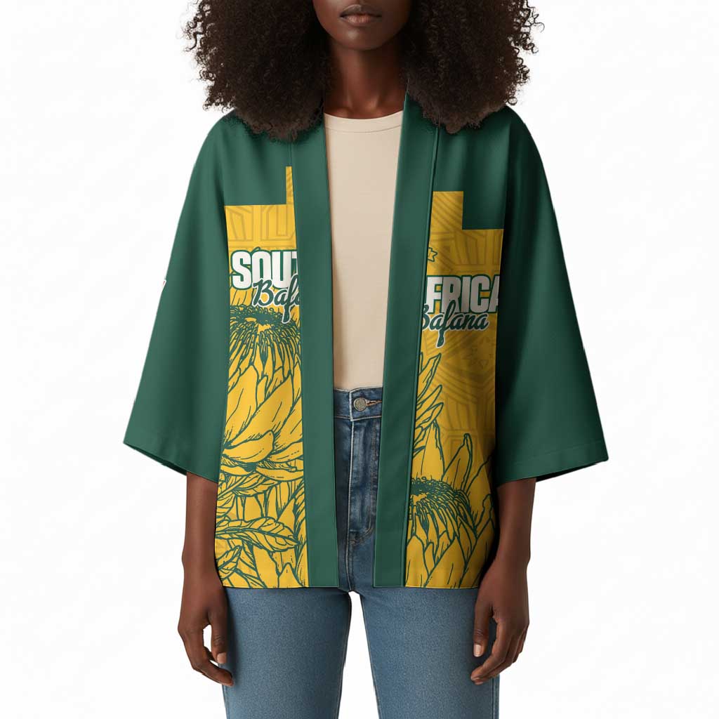 Custom South Africa Soccer Kimono From Protea Roots We Rise - Wonder Print Shop