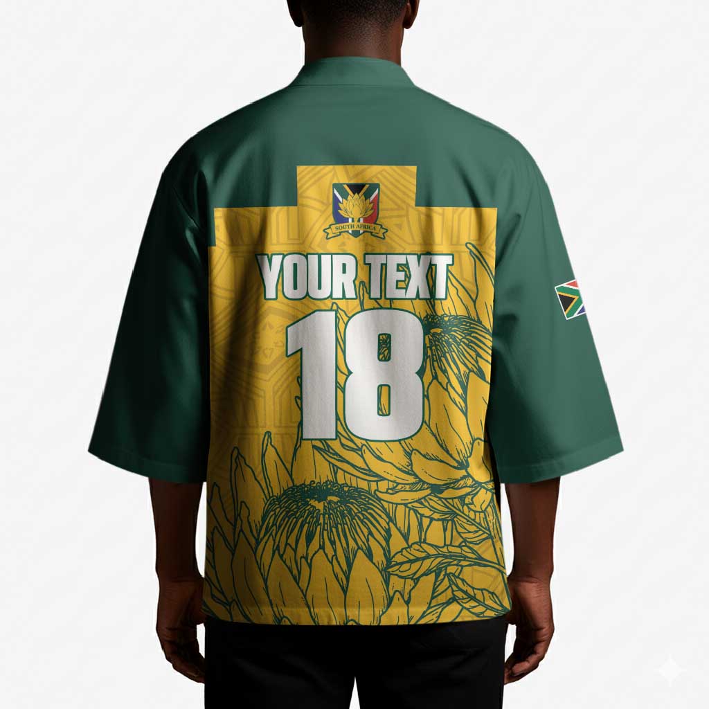 Custom South Africa Soccer Kimono From Protea Roots We Rise - Wonder Print Shop